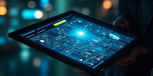 Digital dashboard showing logistics tracking data